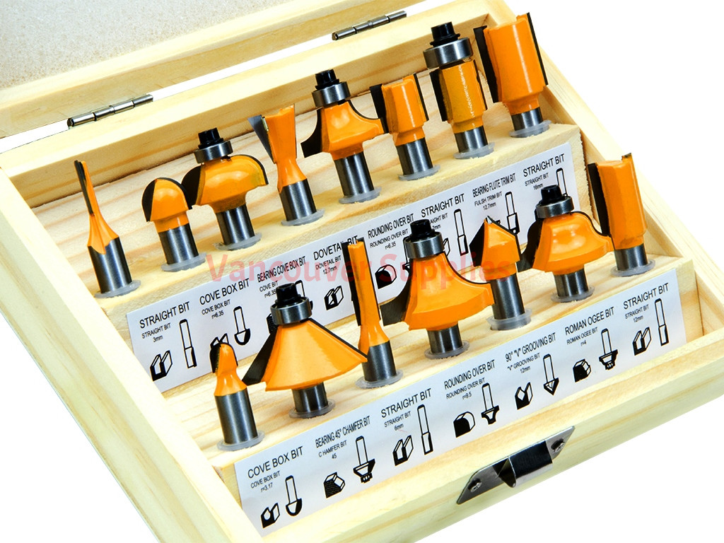 Tungsten router bits top